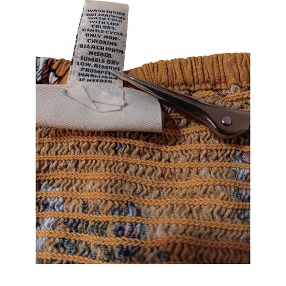 ST. JOHN'S BAY Smocked Boho Floral Blouse Top Plus 3X Square Neck Cotton Blend - Picture 5 of 8